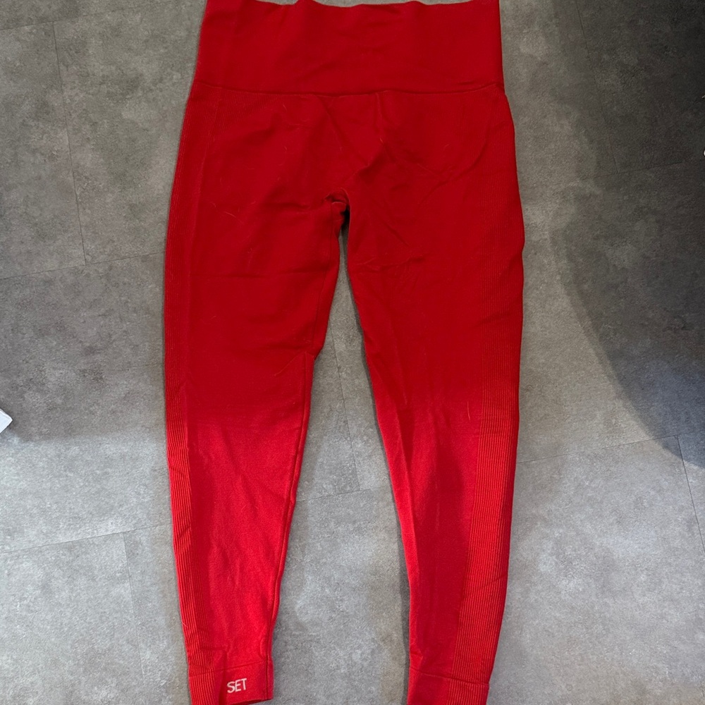 Set Active High Waisted Reg Leggings - Picture 2 of 4